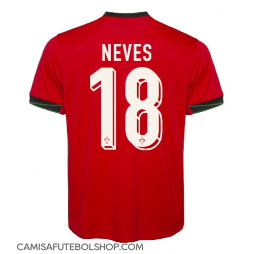 Camisa de time de futebol Portugal Ruben Neves #18 Replicas 1º Equipamento Europeu 2024 Manga Curta